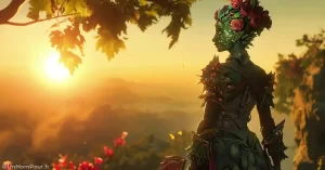 Sylvari Warrior female gw2