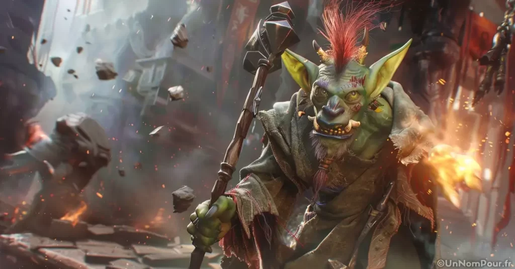 mage goblin in a fight